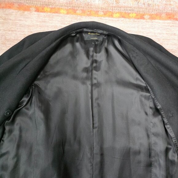 Massimo Dutti Women’s Wool Blend Long Coat – Black – Size 34 (XS/S) - Picture 6 of 11